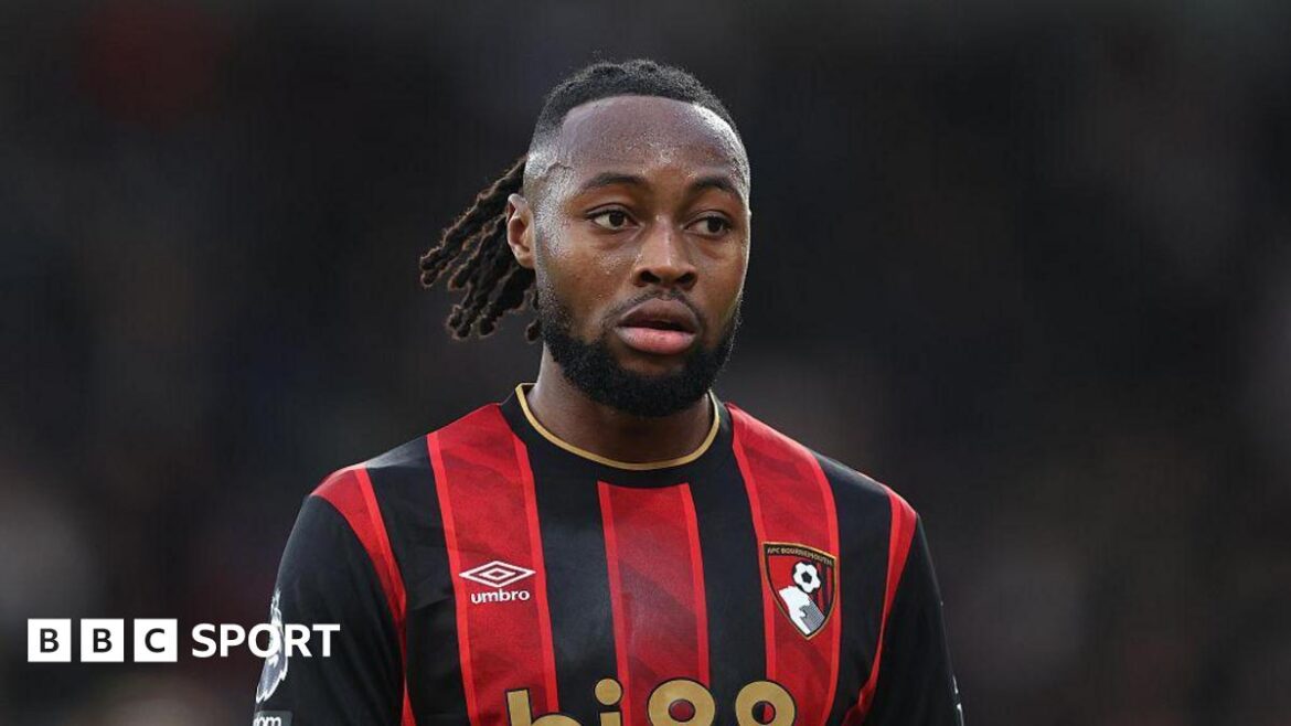 Antoine Semenyo in action for Bournemouth against Chelsea on 6 December