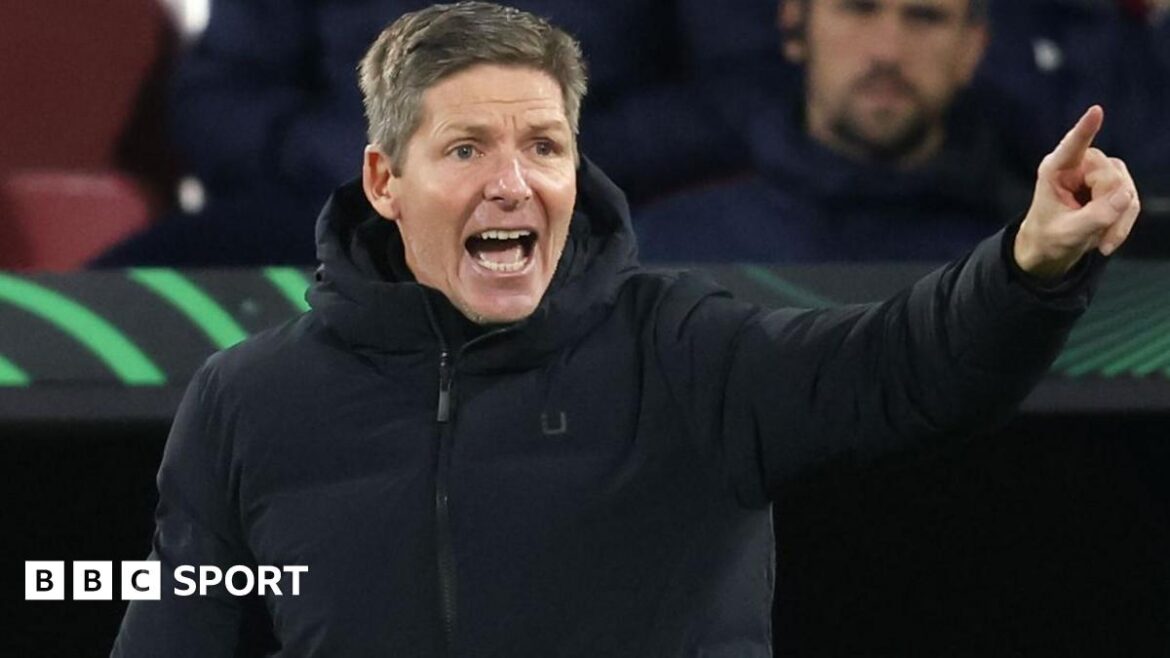 Crystal Palace manager Oliver Glasner