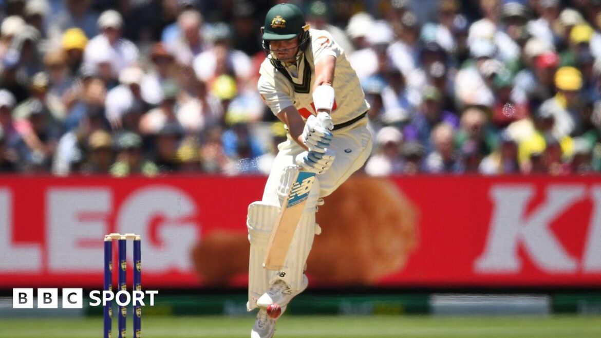 Jhye Richardson bats in Melbourne