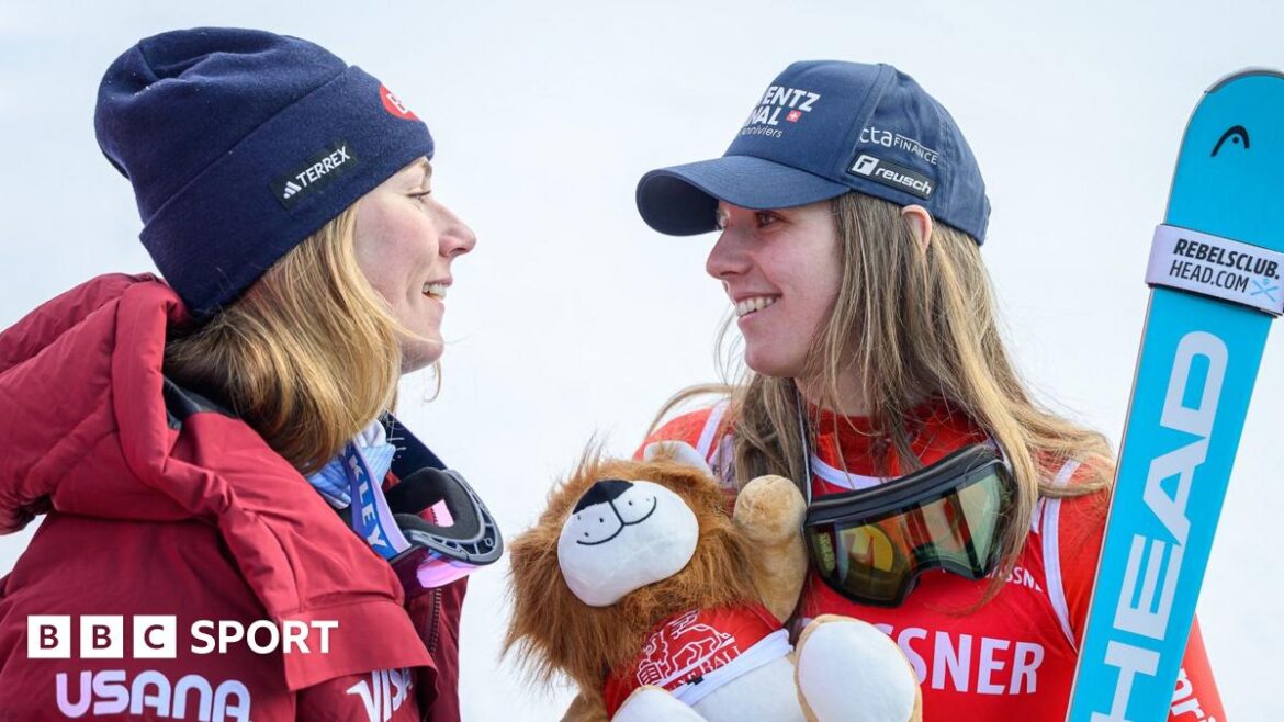 Mikaela Shiffrin and Camille Rast in Slovenia