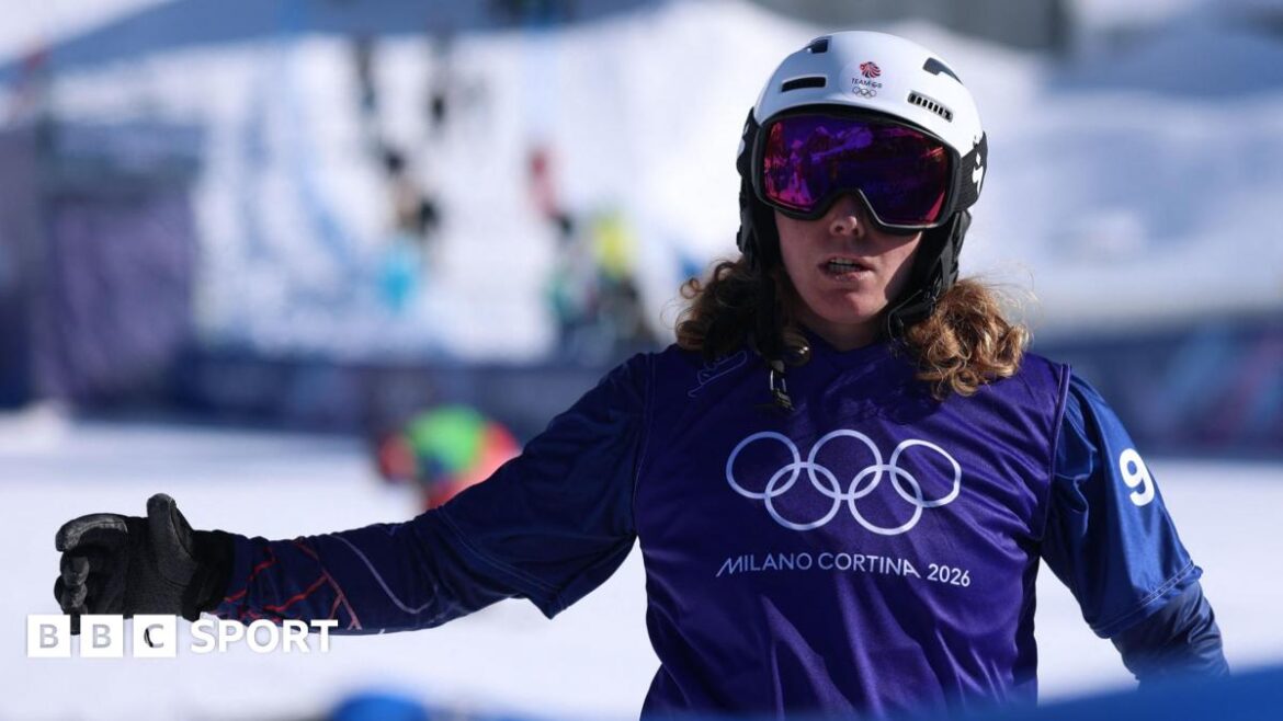 Team GB's Tabitha Stoecker competing at Winter Olympics