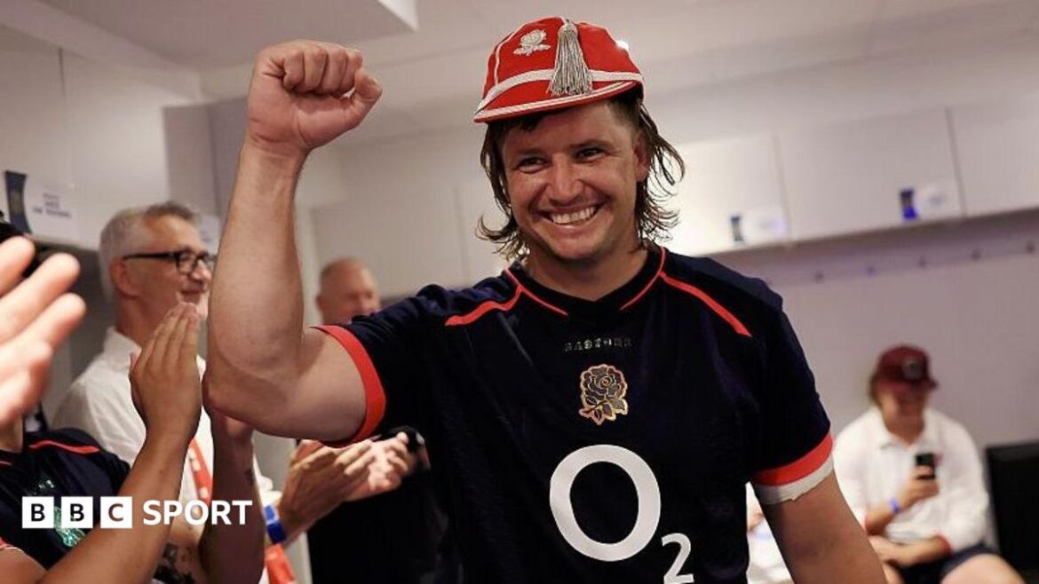 Benhard Janse van Rensburg playing for England